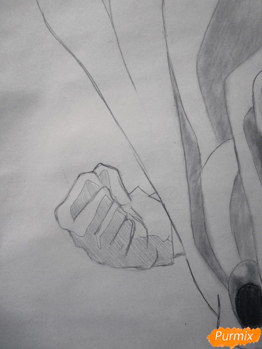 Рисуем Сайтаму главного героя манги/аниме Ванпачмен - шаг 8