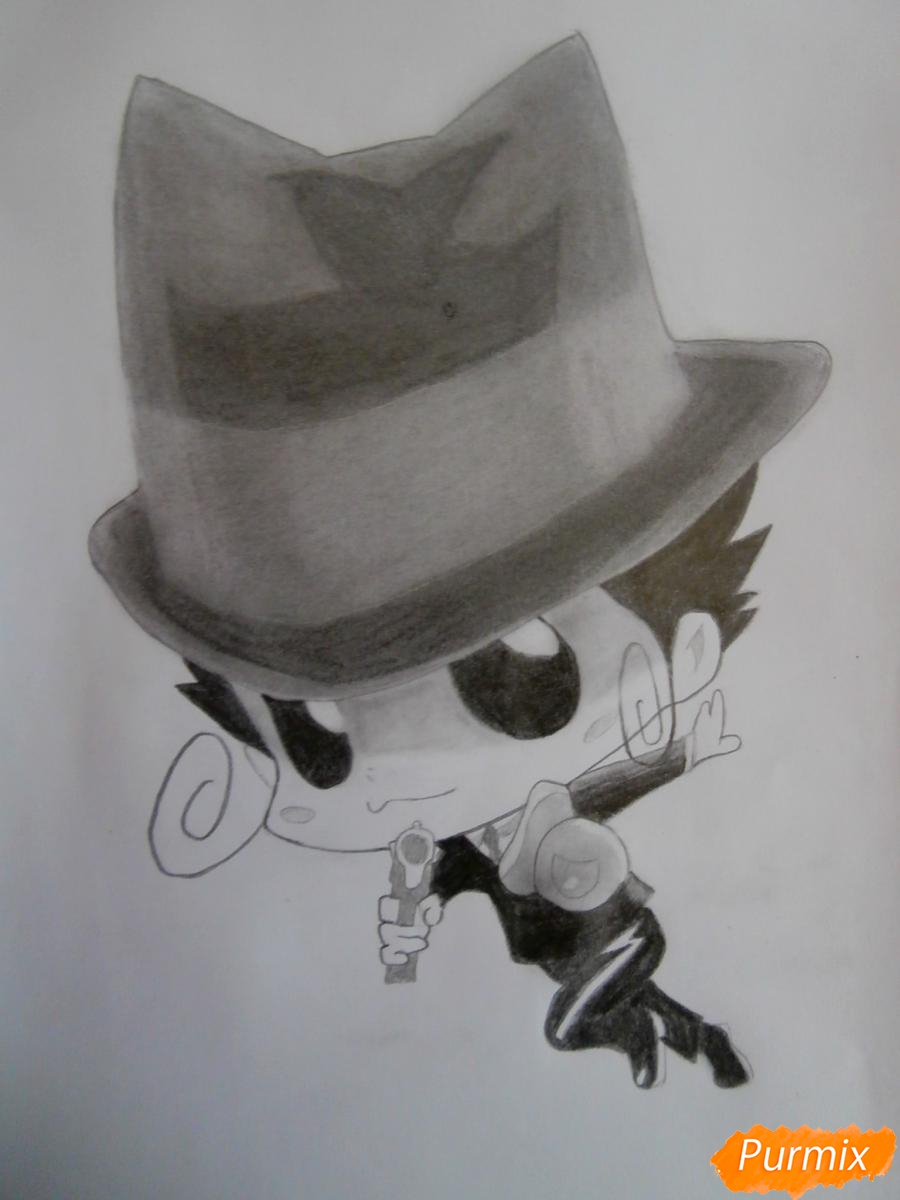 Рисуем Реборна в форме Аркобалено - шаг 10