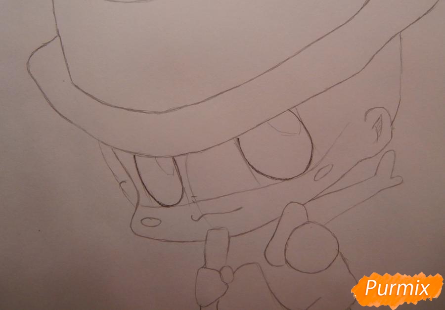 Рисуем Реборна в форме Аркобалено - шаг 2