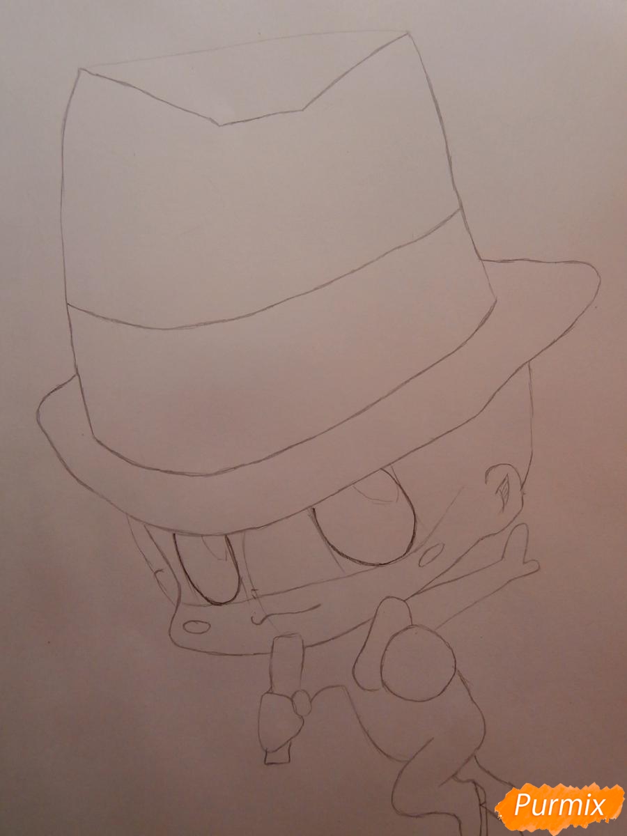 Рисуем Реборна в форме Аркобалено - шаг 3