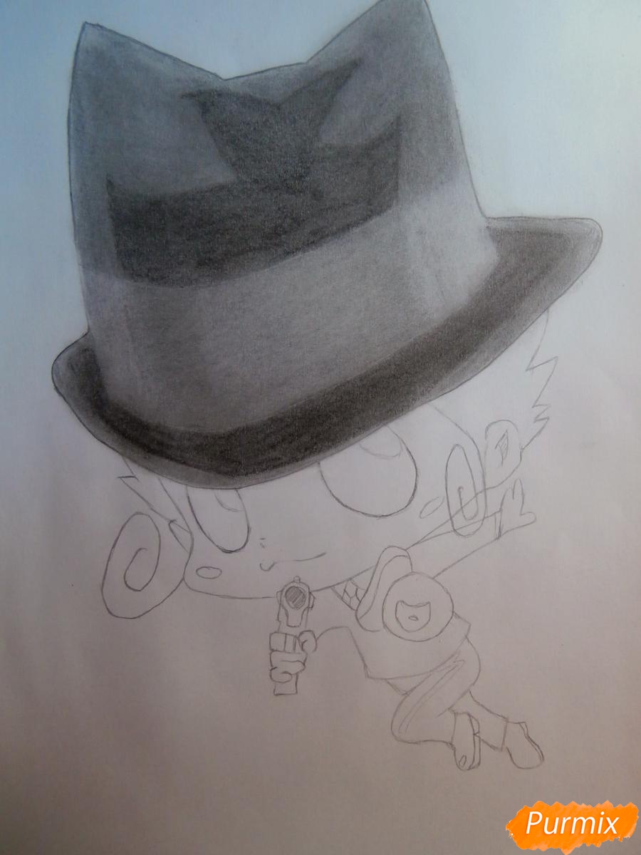 Рисуем Реборна в форме Аркобалено - шаг 7