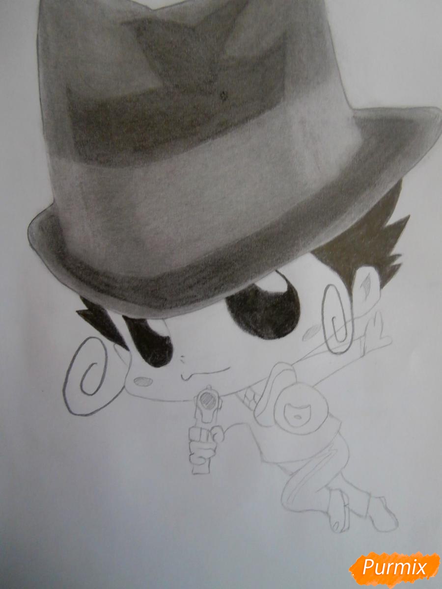 Рисуем Реборна в форме Аркобалено - шаг 8