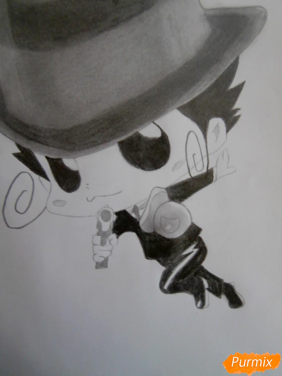 Рисуем Реборна в форме Аркобалено - шаг 9