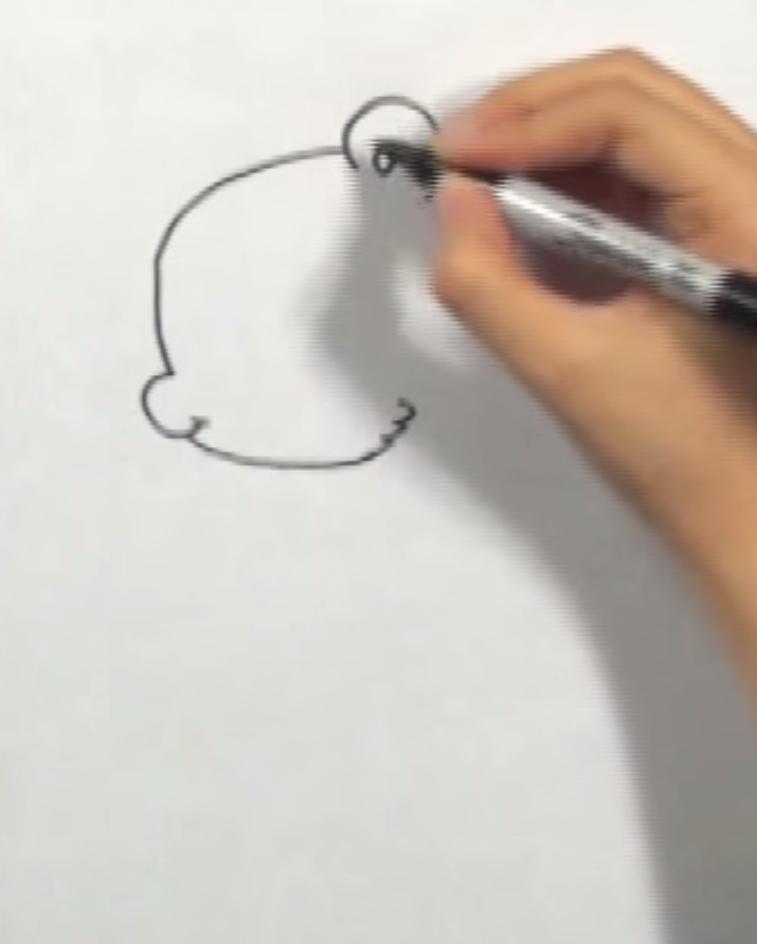 Рисуем мишку в стиле чиби простым