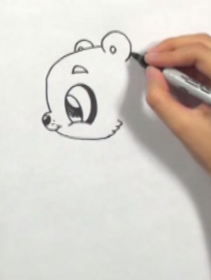 Рисуем мишку в стиле чиби простым