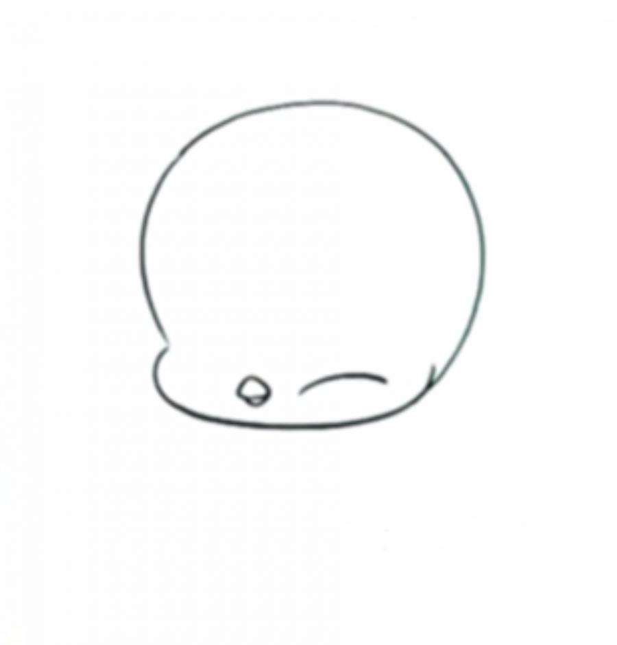 Рисуем пингвинчика в стиле чиби просты