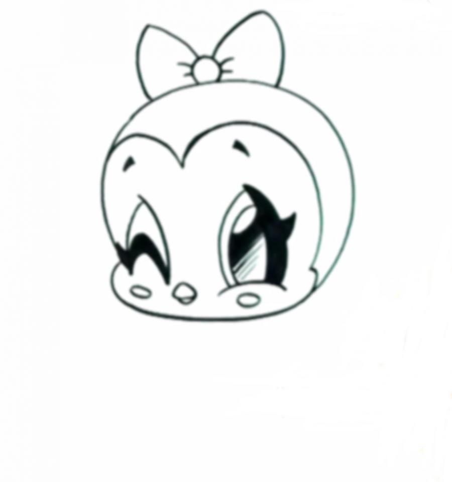 Рисуем пингвинчика в стиле чиби просты