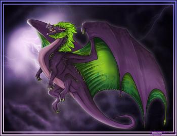 рисуем летящего дракона поэтапно