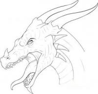 Сложные рисунки карандашом дракон - 50 фото