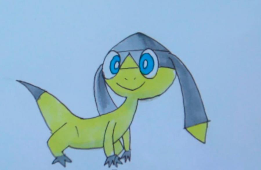 Рисуем покемона Хелиоптиля (Helioptile) - шаг 4