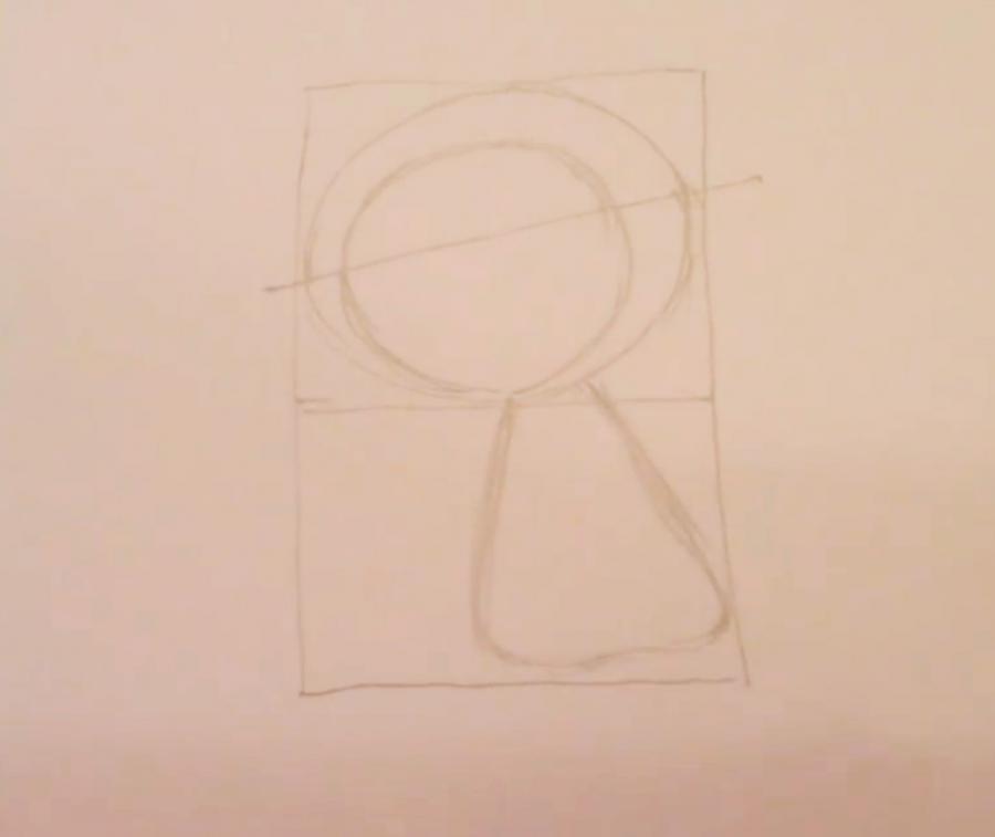 Рисуем покемона Чеспина - шаг 2