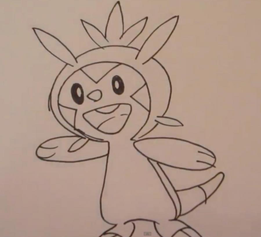 Рисуем покемона Чеспина - шаг 5