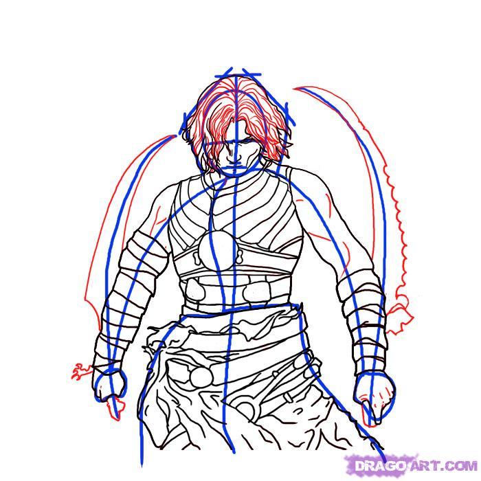 Рисуем принца Персии (Prince of Persia) на бумаге