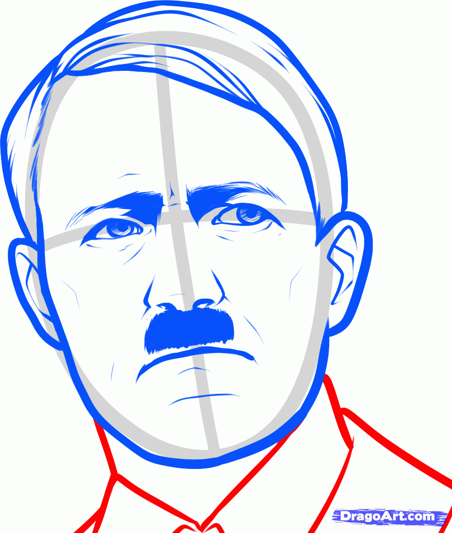 Рисуем портрет Гитлера