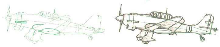 Рисуем Бомбардировщик Юнкерс JU-87B